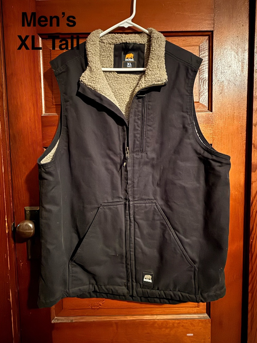 Berne Brown Sherpa-Lined Work Vest